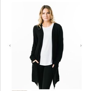 Zyia black lounge boyfriend cardigan